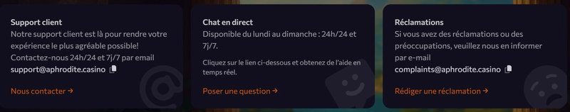 Meilleur aphrodite casino service clientèle à France